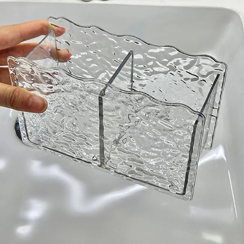 Acrylic Makeup Brush Holder & Cosmetic Organizer Diamond Makeup Brush Organizer QXL
