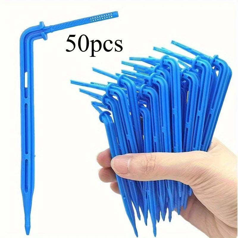 50-Pack 1/8" Blue Dripper Nozzles for Garden Drip Irrigation Drip Irrigation Nozzles QXL 50pcs