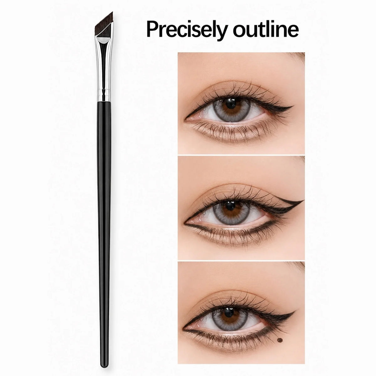 LUXEBLEND 14-Pc Eye Makeup Brush Set – Eyeliner & Brow Eye Makeup Brush Set QXL
