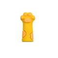 Silicone Cuticle Scissor Protective Cap | Cat Paw Cover Scissor Protective Cap QXL yellow