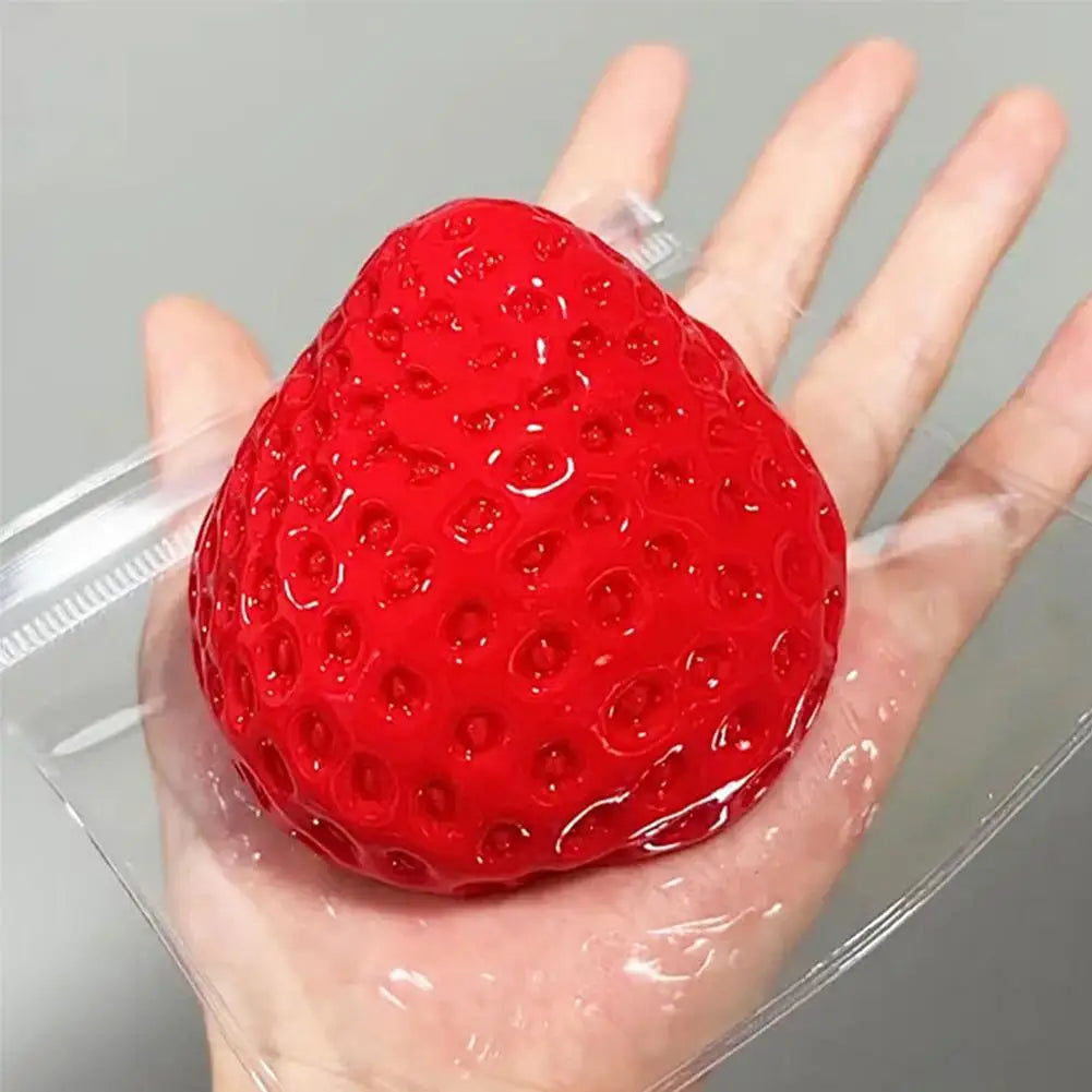 Strawberry Squishy Fidget Toy | Squeeze Sensory Fun Squishy Fidget Toy QXL