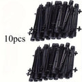 10-Pack 360° Adjustable Drip Emitters on Stake for Flower Beds Drip Irrigation Emitters QXL Black