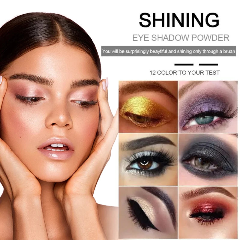 Pearlescent Diamond Eyeshadow Powder | Shimmer & Metallic Eyeshadow Powder QXL