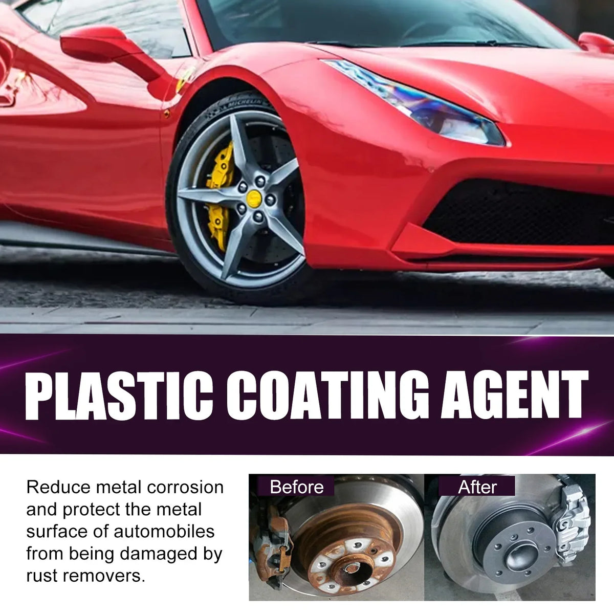 Rayhong 120ml Rust Removal Spray – Wheel & Metal Cleaner Rust Removal Spray QXL