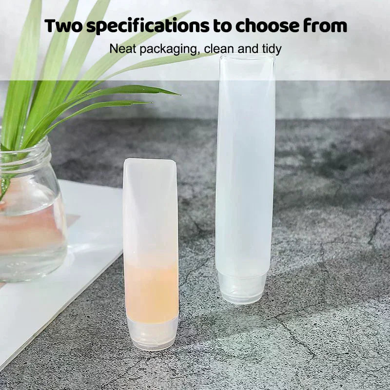 10-Pack Empty PE Squeeze Tubes 30/50ml | Refillable Travel Containers Refillable Squeeze Tubes QXL