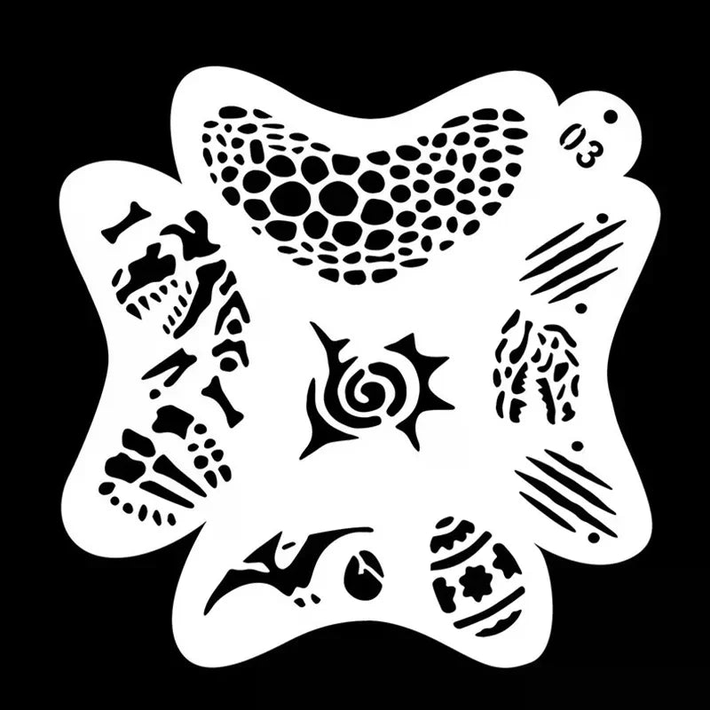 Kids Face Paint Stencils – Reusable Acrylic Body Art Templates Face Paint Stencil QXL