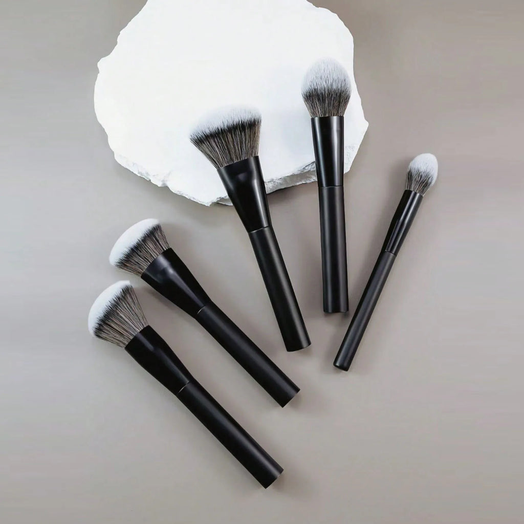 5-Piece Professional Makeup Brush Set – Foundation & Contour Makeup Brush Set QXL