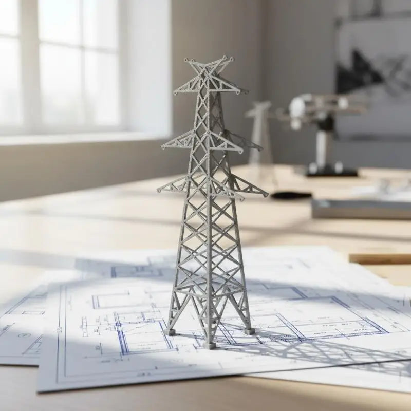 Mini Power Tower Model 1:100 1:200 – Railway Scene Layout Scale Model Scenery QXL