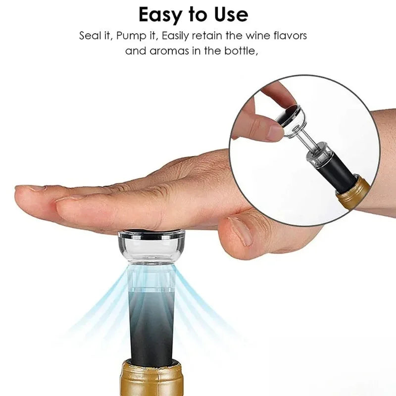 Vacuum Wine Bottle Stopper – Airtight Freshness Sealer Wine Bottle Stopper QXL