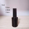Empty UV Nail Gel Polish Bottles with Brush 10/15mL – Black Nail Polish Bottle QXL 15ml cylinder bright
