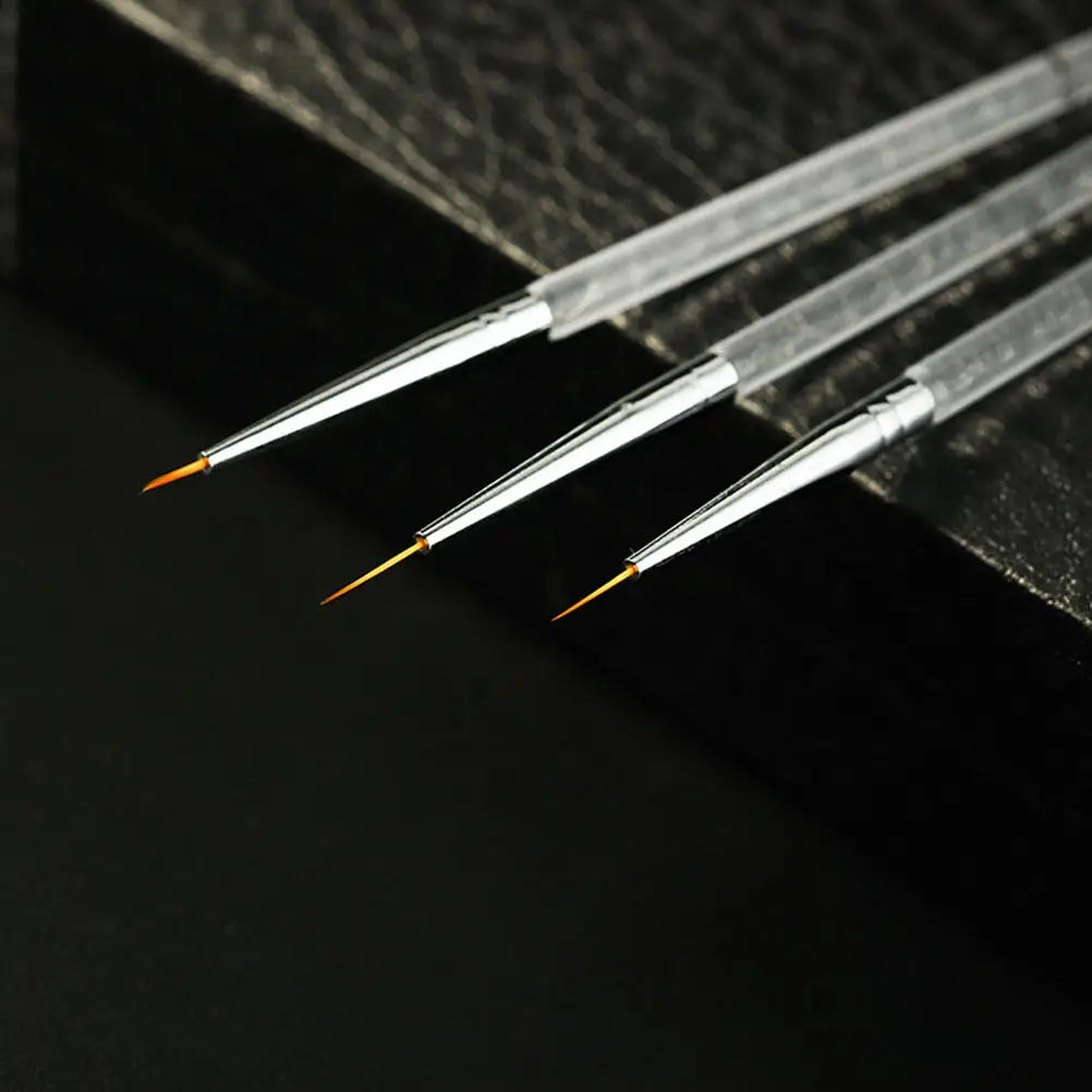 3-Pack Double-End Nail Art Drawing Pens | Acrylic Liner Set Nail Art Pen Set QXL