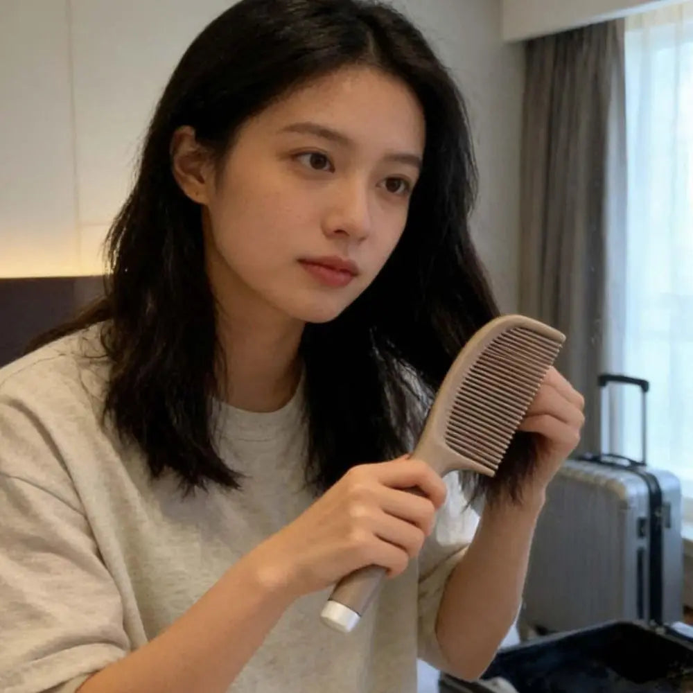 Anti-Static Coffee Extract Hair Comb | Oil Control & Detangle Hair Detangling Comb QXL