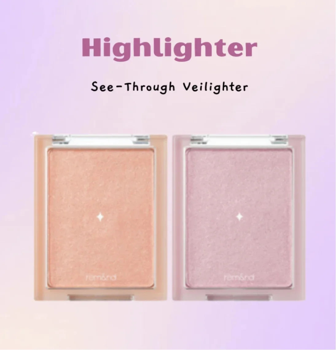 rom&nd See Through Veilighter Face Highlighter – Glow Powder Face Highlighter Powder QXL