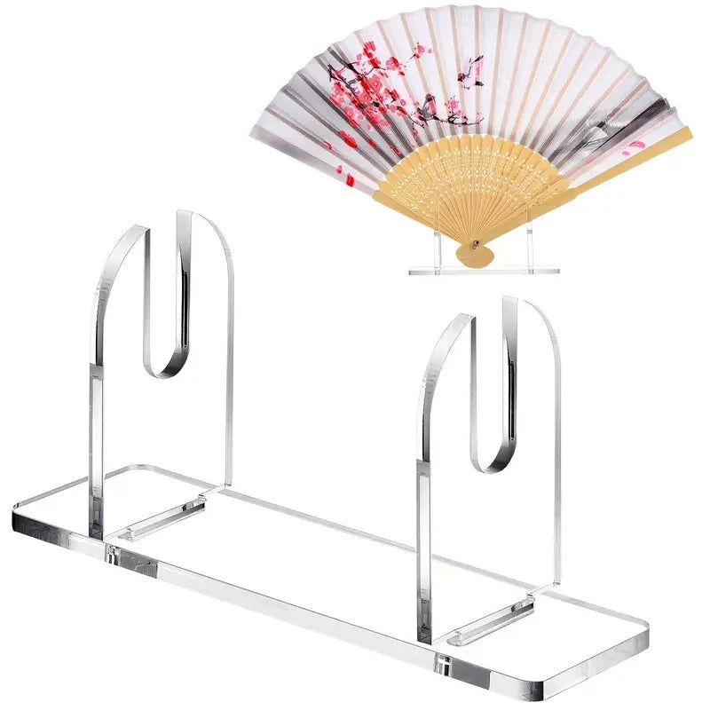 Acrylic Fan Display Stand | Foldable Holder for Hand Fans Fan Display Stand QXL