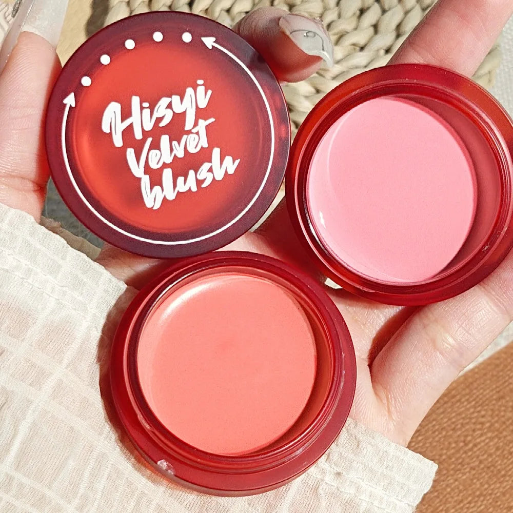 Swan Velvet Cream Blush – Waterproof 4-Shade Multi-Use Makeup Cream Blush QXL