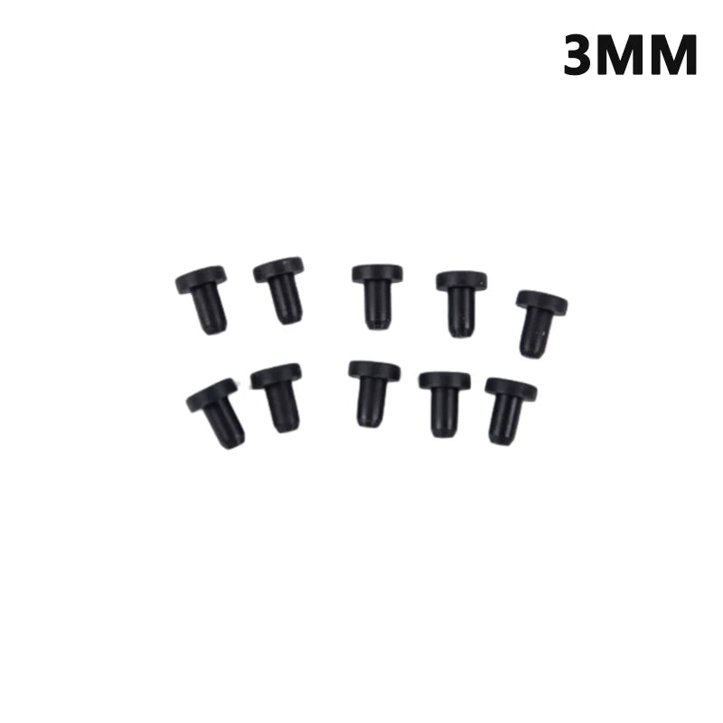 10-Pack Silicone Rubber Hole Plugs 3mm–12mm | Pipe End Caps Rubber Hole Plugs QXL 3mm