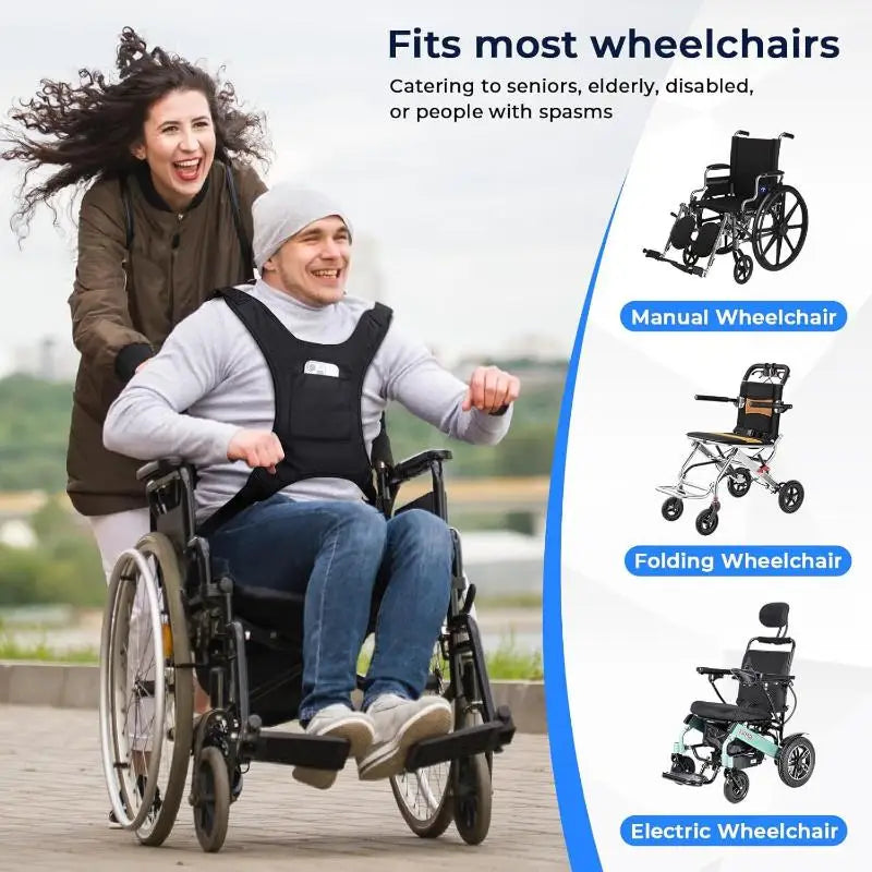 Wheelchair Safety Harness Vest | Adjustable Shoulder Strap Wheelchair Safety Harness QXL