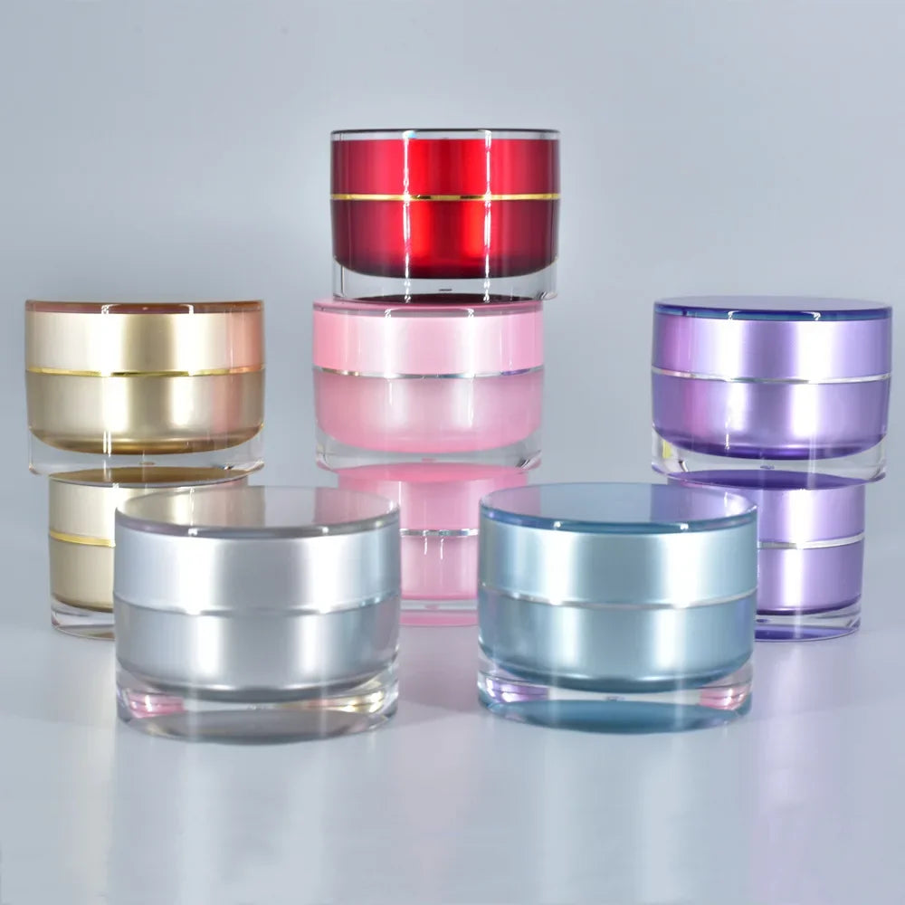 PS Acrylic Cream Jar 10g 15g 20g | Thick Bottom Cosmetic Bottle Cosmetic Cream Jar QXL