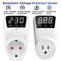 16A Adjustable Voltage Protector Socket | EU & US Plug Voltage Protector Socket QXL EU 230V 16A