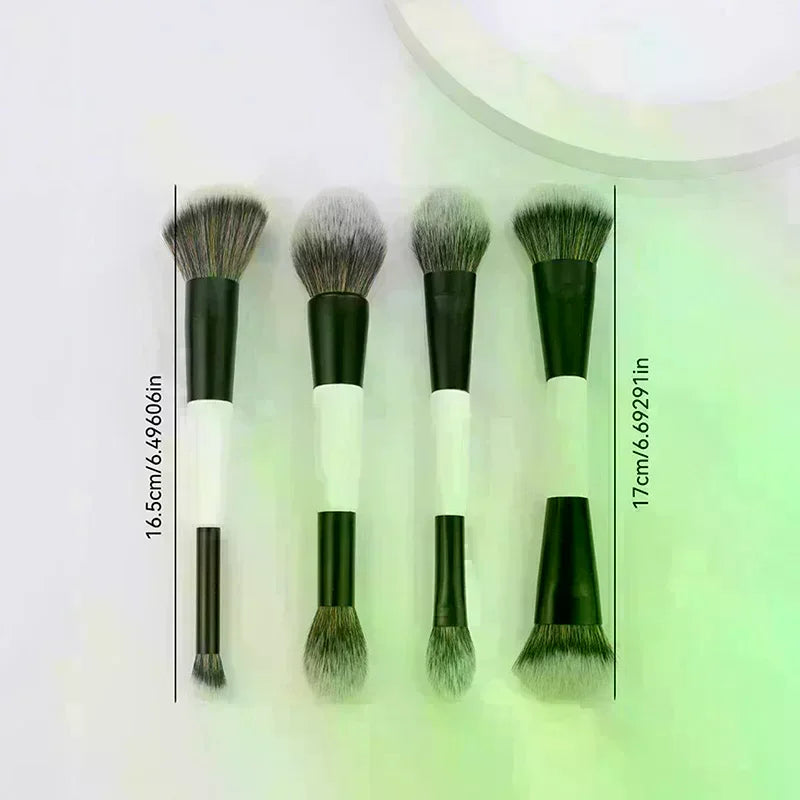 Double-Ended Foundation & Contour Brush | 1–4 Pack Makeup Brush Set QXL