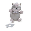 Bunny Plush Baby Rattle & Teether Stroller Hanging Toy 0–1Y Baby Rattle Toy QXL B129 Raccoon
