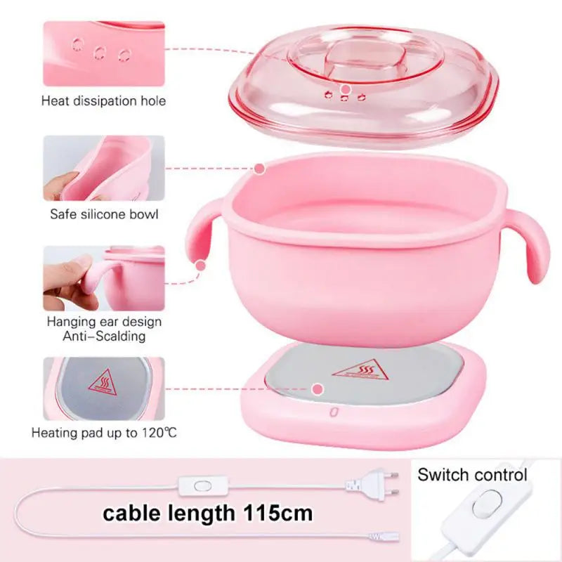 Foldable 400ML Silicone Wax Warmer | Portable Travel Wax Heater Wax Warmer QXL