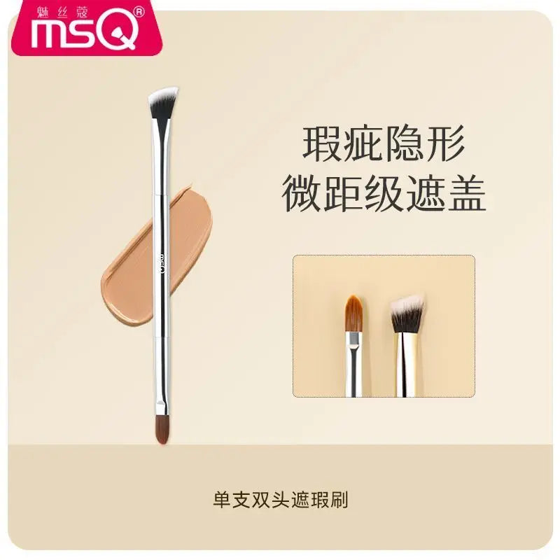 Double-Ended Concealer & Highlight Brush | Flat Triangle Tip Concealer Makeup Brush QXL Concealer brush
