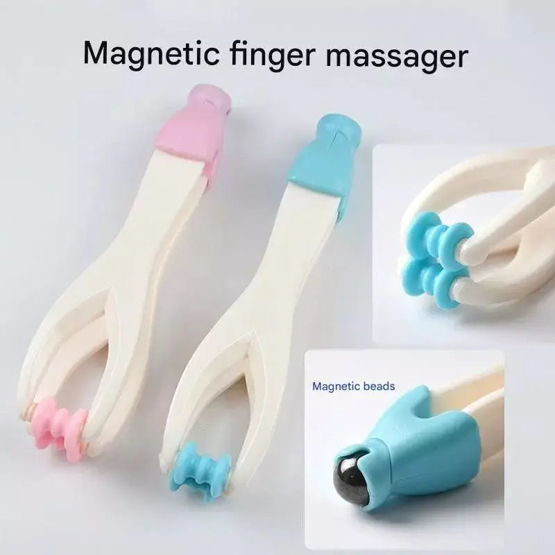 Hand Finger Joint Roller Massager | Acupressure Tool Hand Roller Massager QXL blue