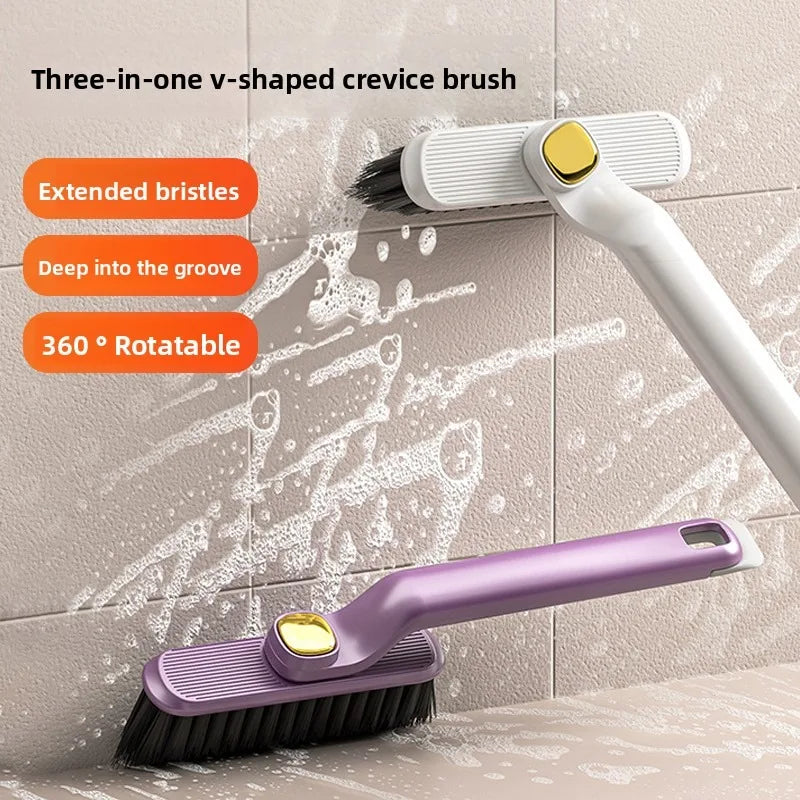 360° Rotating Gap Brush | Bathroom Corner & Floor Cleaner Cleaning Brush QXL
