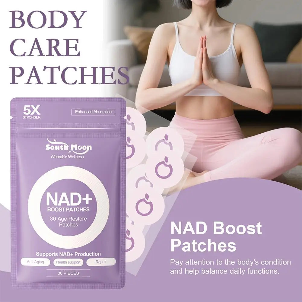 NAD+ Transdermal Body Care Patches 30-Pack | Skin Nourishing Transdermal Skin Patch QXL