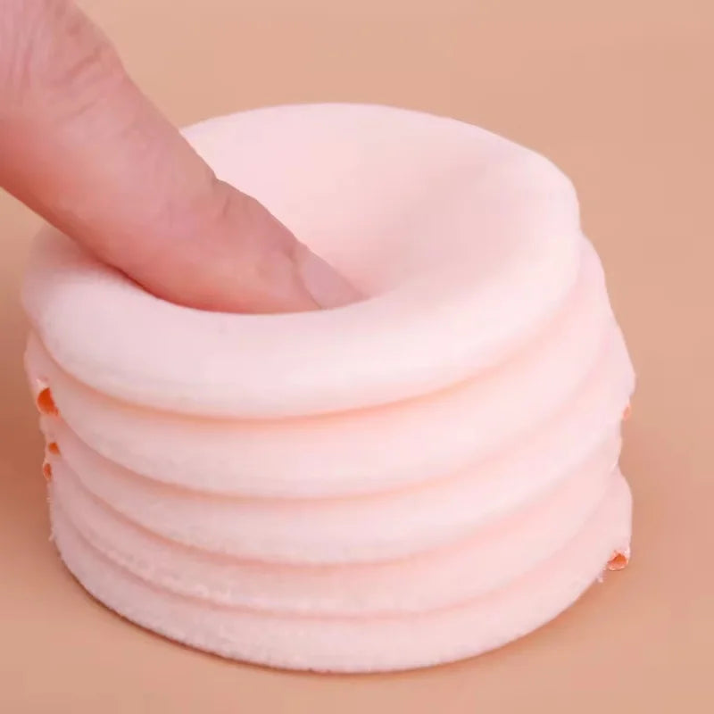 5/10-Pack Velvet Makeup Powder Puffs | Double-Sided Sponge Makeup Powder Puff QXL