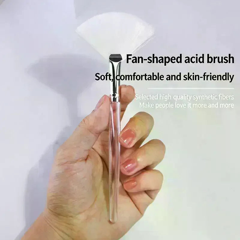Fan-Shaped Facial Mask Brush | Soft Nylon Applicator Facial Mask Brush QXL