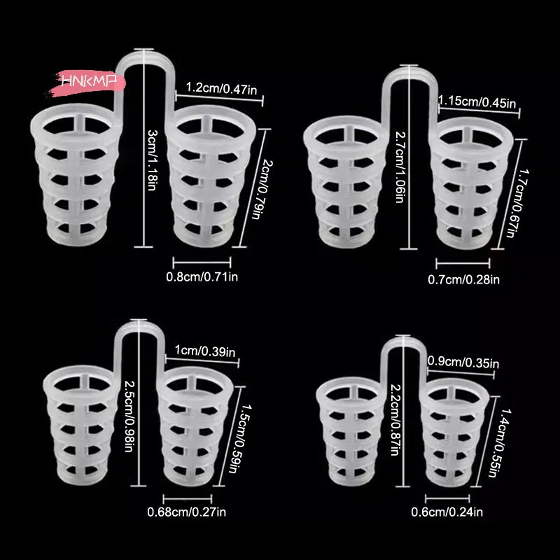 Silicone Nasal Dilators Anti-Snore Nose Clips | 4 & 8 Pack Nasal Dilator QXL