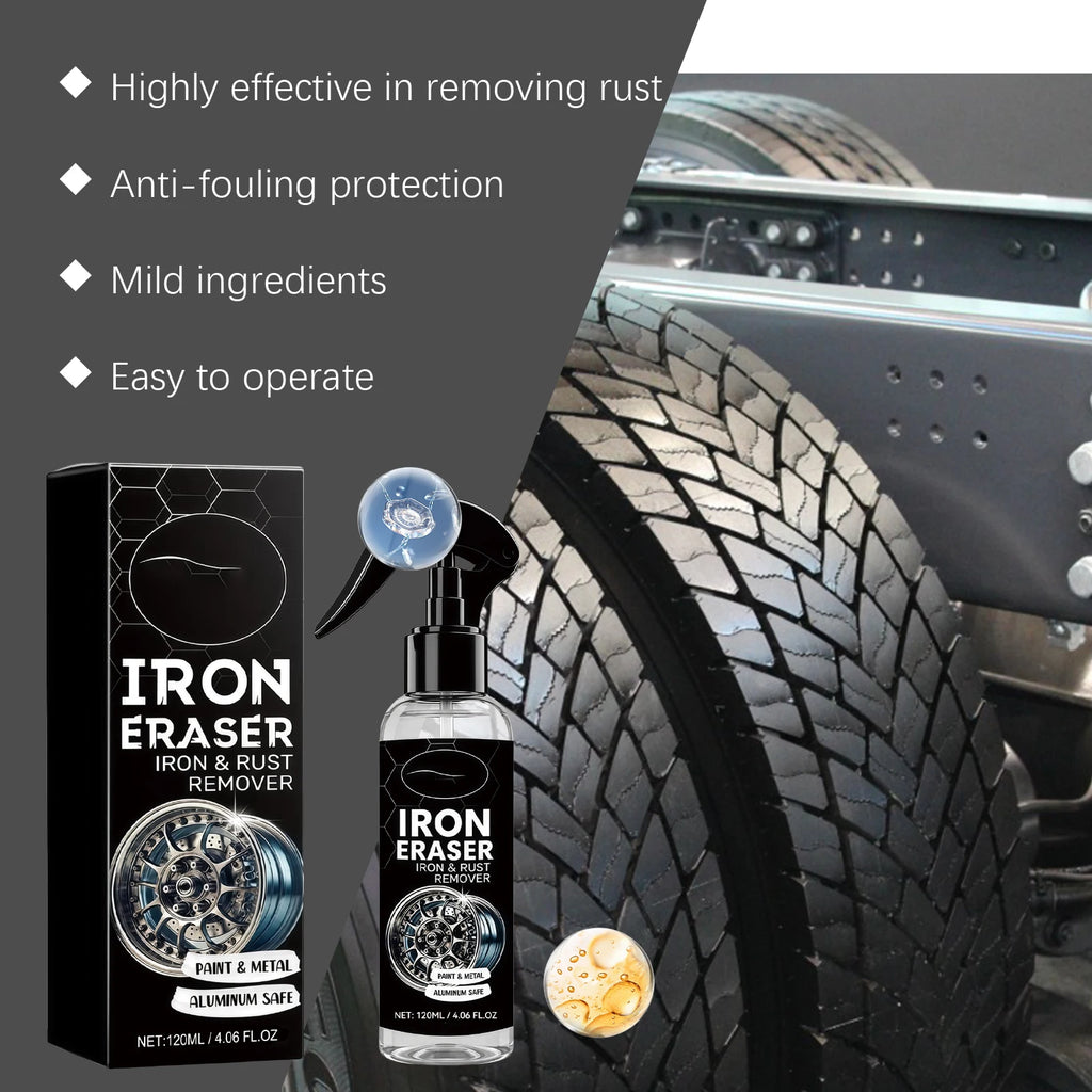 Car Rust Remover Spray – Wheel & Oxide Stain Cleaner 120ml Car Rust Remover Spray QXL