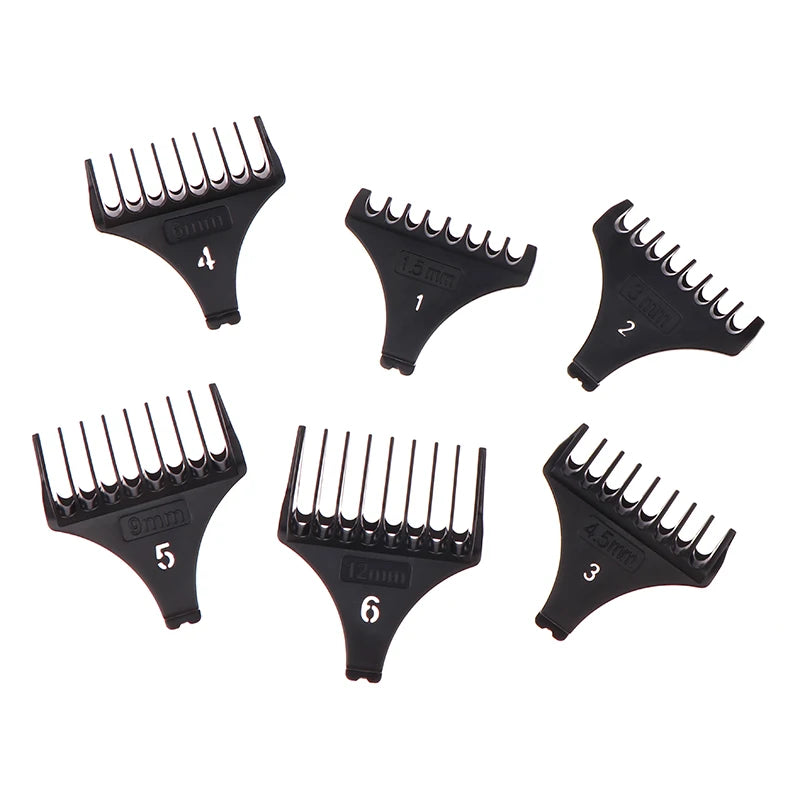6-Pc Hair Trimmer Guide Comb Set | T-Blade Limit Guards Trimmer Guide Combs QXL