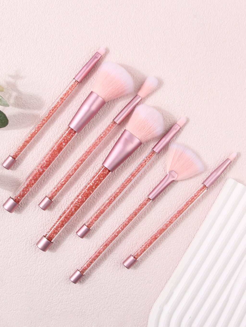 KOSSHOW 7-Piece Diamond Handle Makeup Brush Set Makeup Brush Set QXL