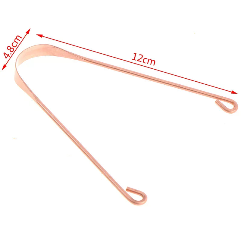YOVIP Pure Copper Tongue Scraper | Fresh Breath Cleaner Tongue Scraper QXL