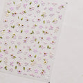 5D Osmanthus Floral Nail Art Stickers | Vintage Postmark Decals Nail Art Stickers QXL TO4842