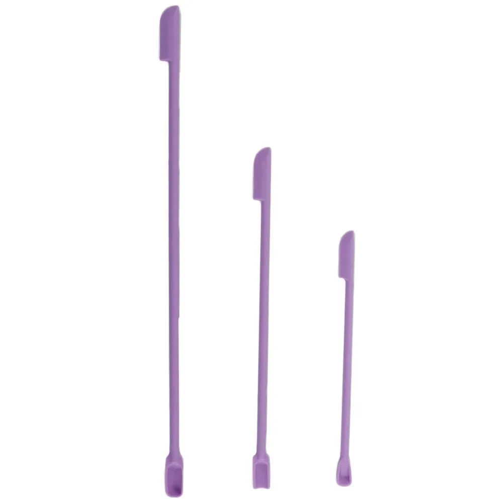 3-Pc Double-Head Silicone Cosmetic Spatula & Bottle Scraper Set Cosmetic Spatula Set QXL