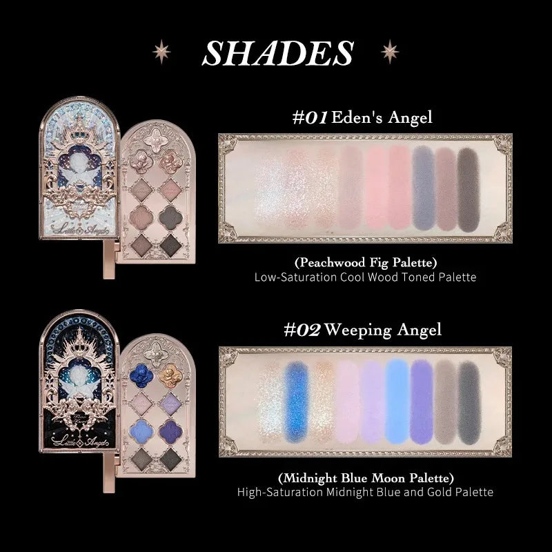 Flower Knows Little Angel 9-Color Glitter Eyeshadow Palette Eyeshadow Palette QXL