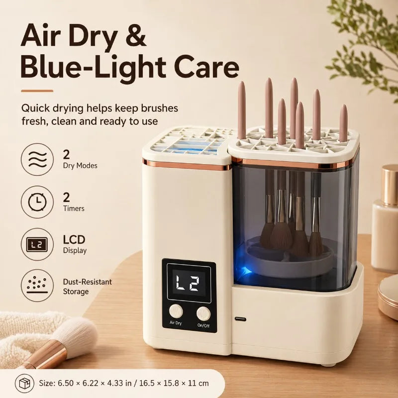 Automatic Makeup Brush Cleaner & Dryer | LCD Type-C Makeup Brush Cleaner QXL