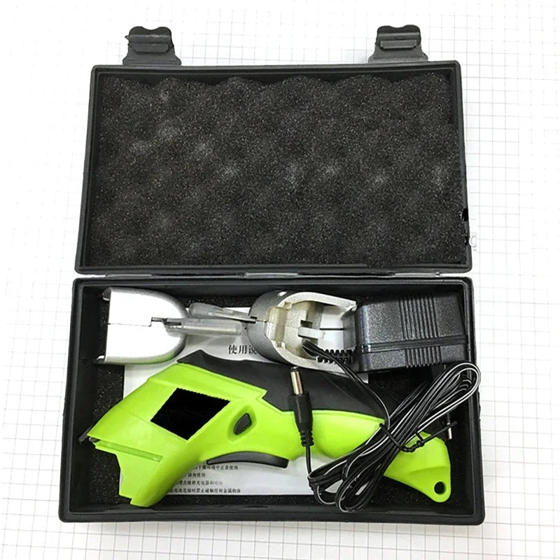 Cordless Electric Fabric Scissors 20W | 2 Blades Auto Cutter Electric Fabric Scissors QXL
