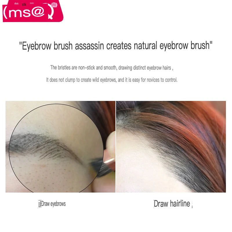 Square Eyebrow Brush – Powder, Sculpting & Hairline Brow Tool Eyebrow Makeup Brush QXL