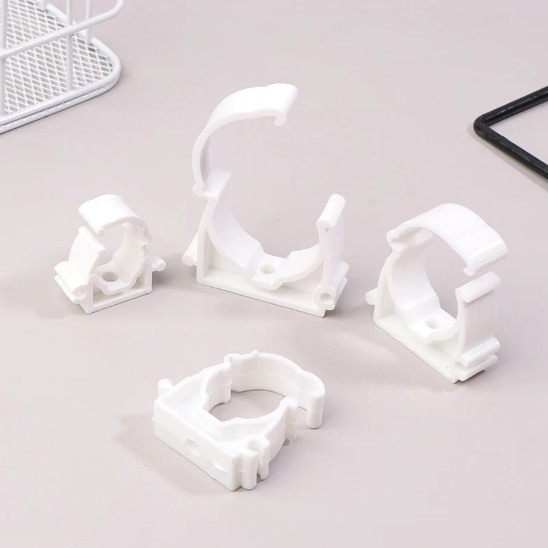 20-Pack PPR Plastic Pipe Clamp Holders with Cover | 16–32mm Pipe Clamp Holders QXL