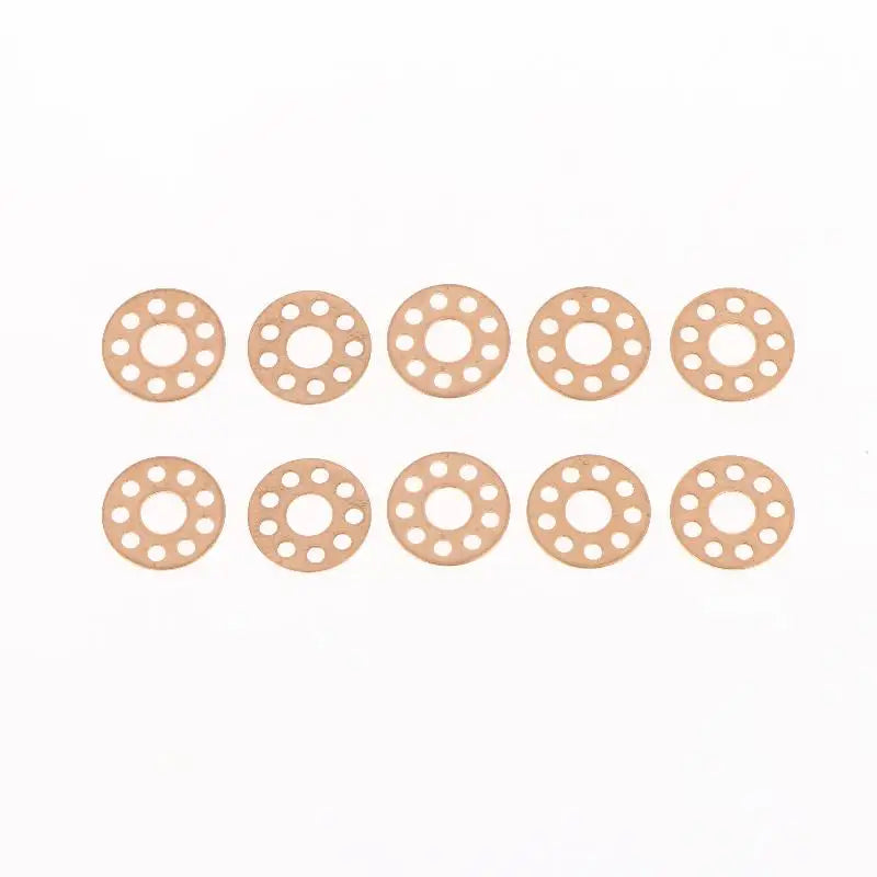 10-Pack Brass Washers for Folding Knife | Precision Gaskets Knife Pivot Washers QXL 14mm 10pcs