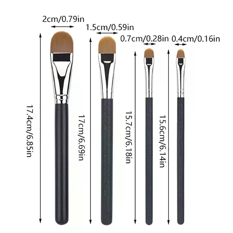 YOVIP Ultra-Thin Flat Foundation & Concealer Makeup Brush Foundation Makeup Brush QXL