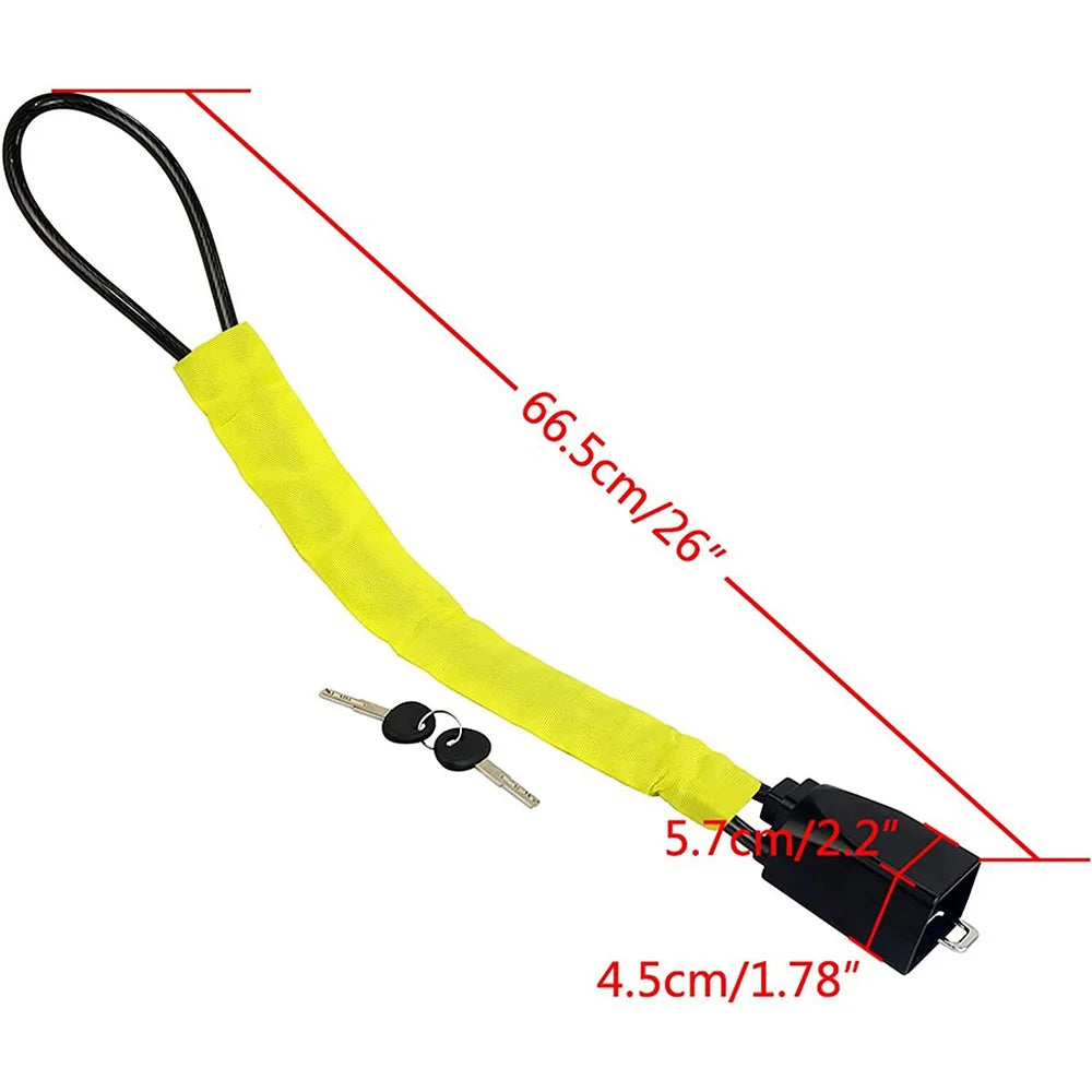 Universal Steering Wheel & Seat Belt Anti-Theft Lock | 2 Keys Car Anti-Theft Lock QXL