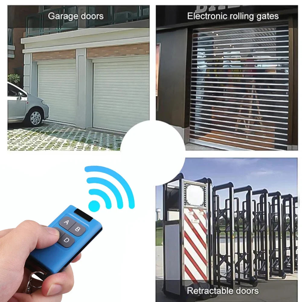 Universal 433MHz 4-Button Garage Door Remote | Rolling Code Garage Door Remote QXL