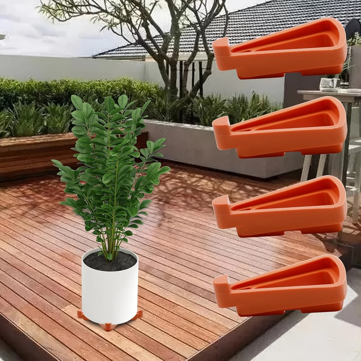 Plastic Flower Pot Feet | Planter Risers for Drainage Planter Risers QXL