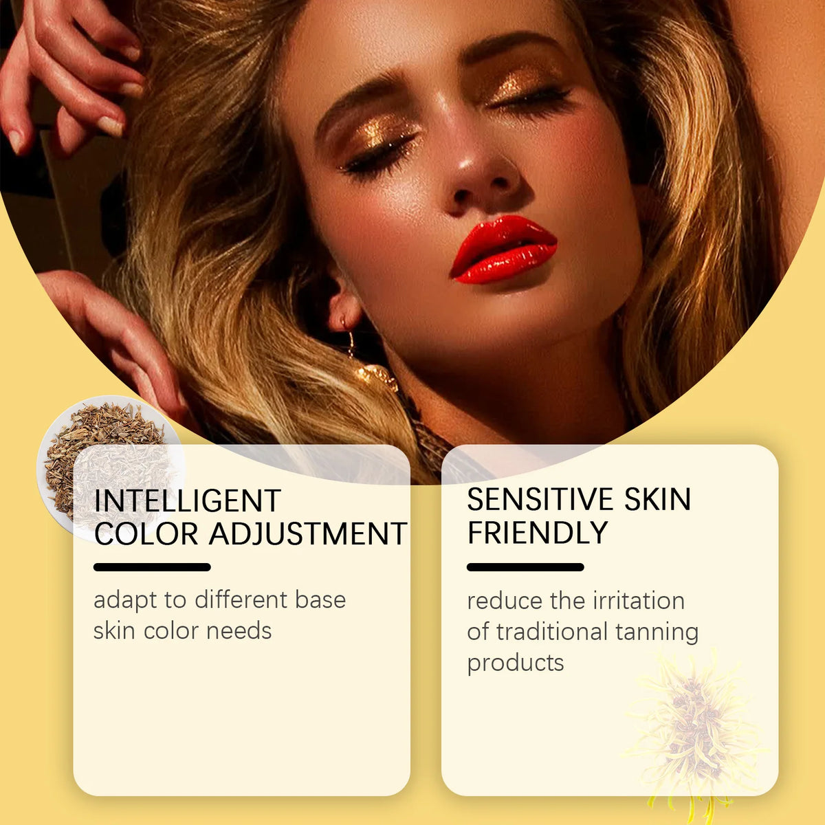 OUHOE Sunless Self Tanner Bronzing Serum | Golden Glow 30ml Self Tanning Serum QXL